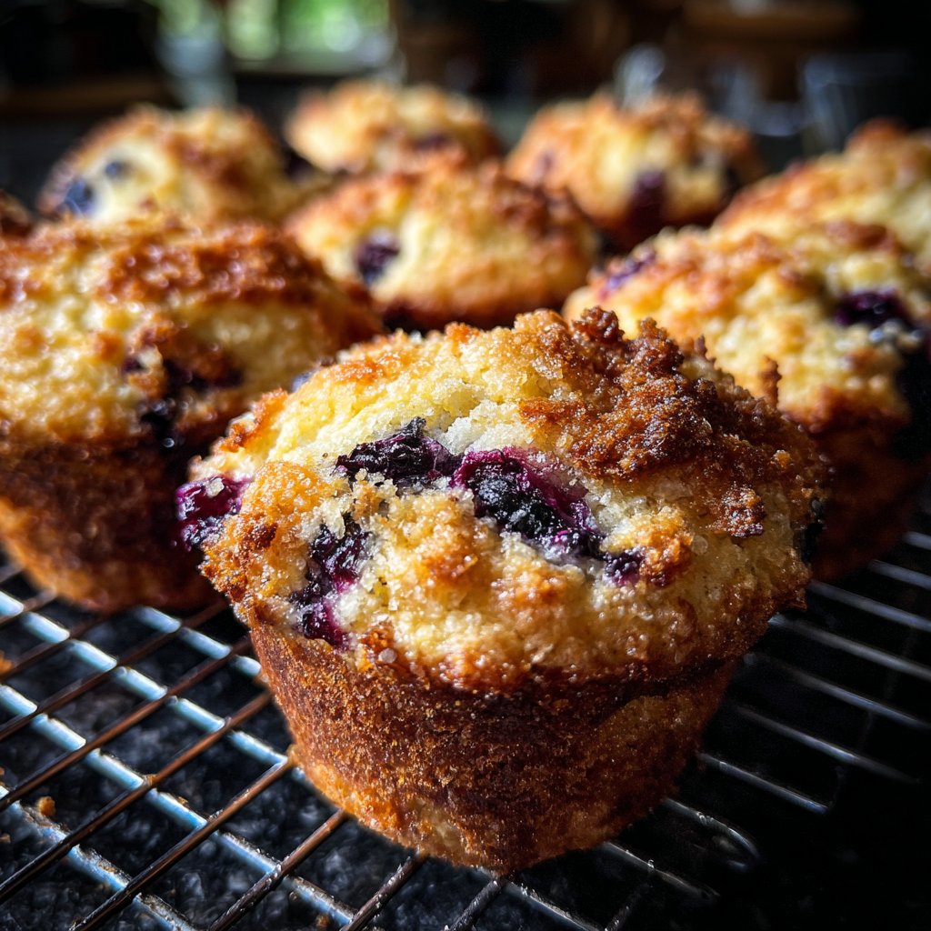 Lemon Zest Blueberry Muffins