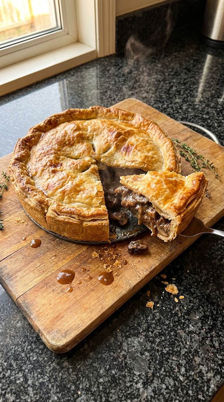 Classic Beef and Mushroom Pie