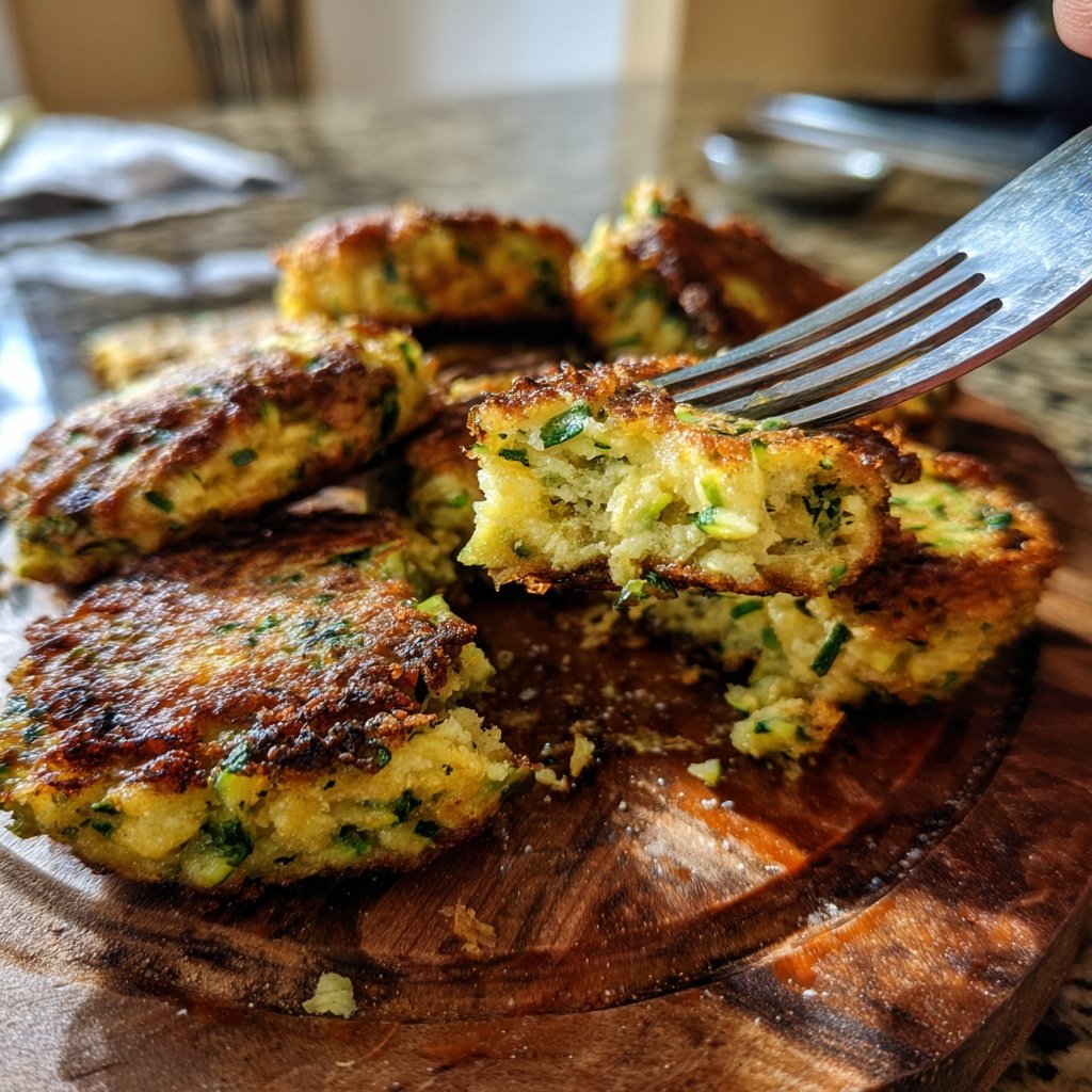 Lightly Fried Zucchini Fritters