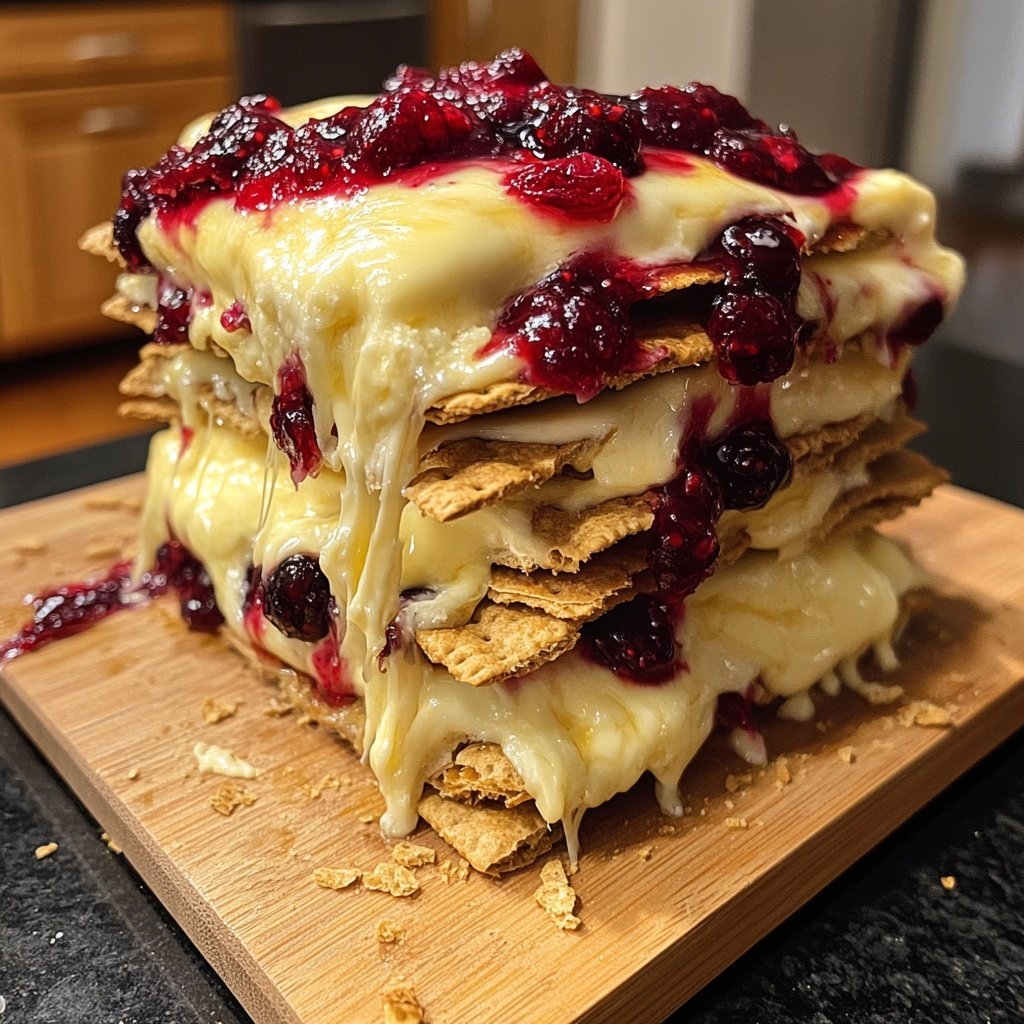 Cranberry Brie S'mores