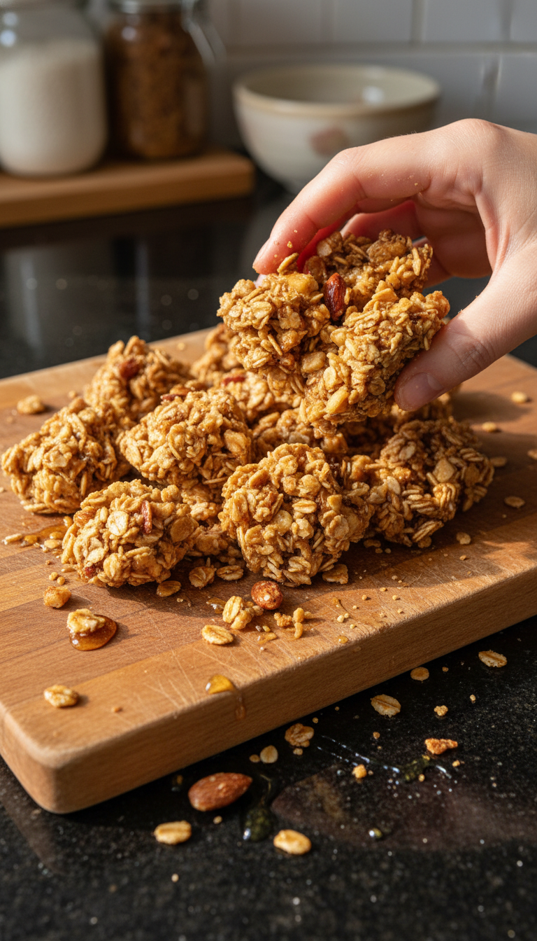 Crunchy Apple Almond Snack