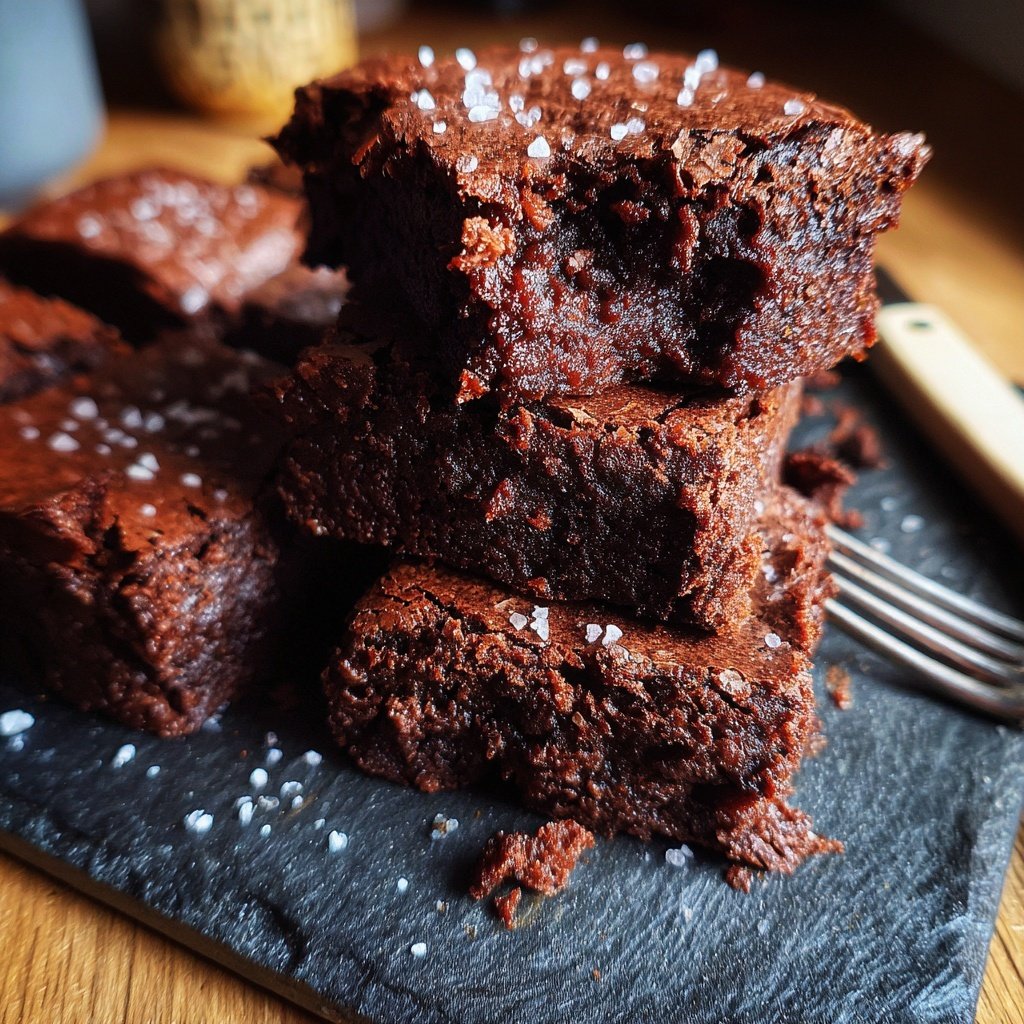 Chili Chocolate Brownies with Sea Salt