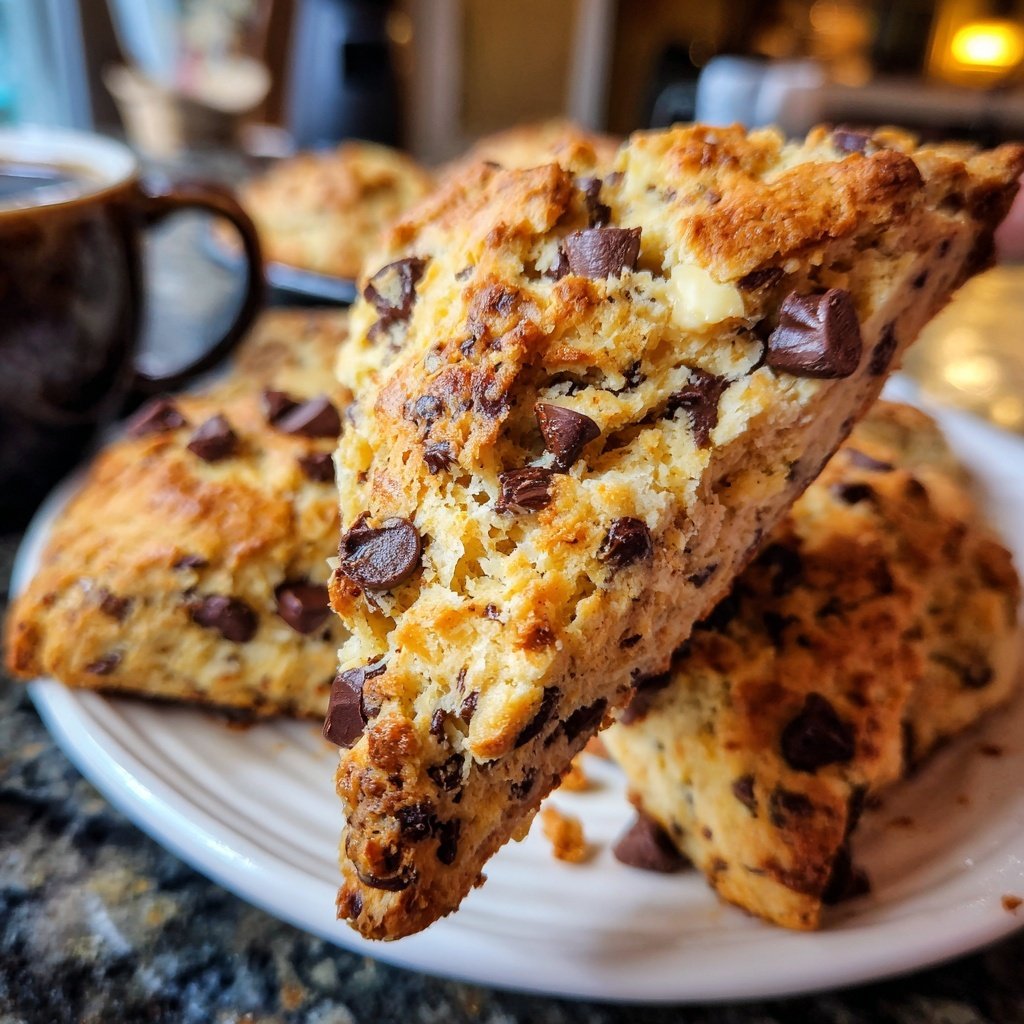 Chocolate Chip Banana Scones