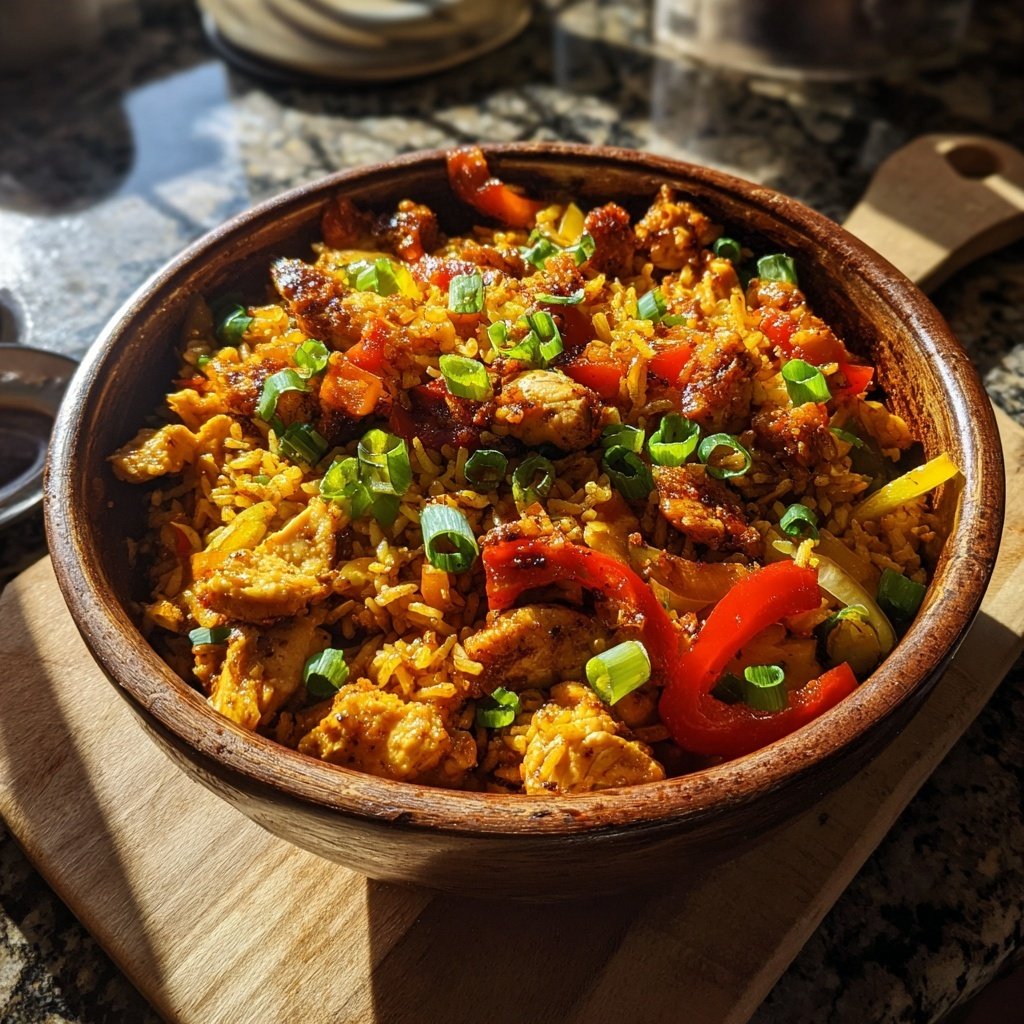 Easy Spiced Chicken Rice Bowl