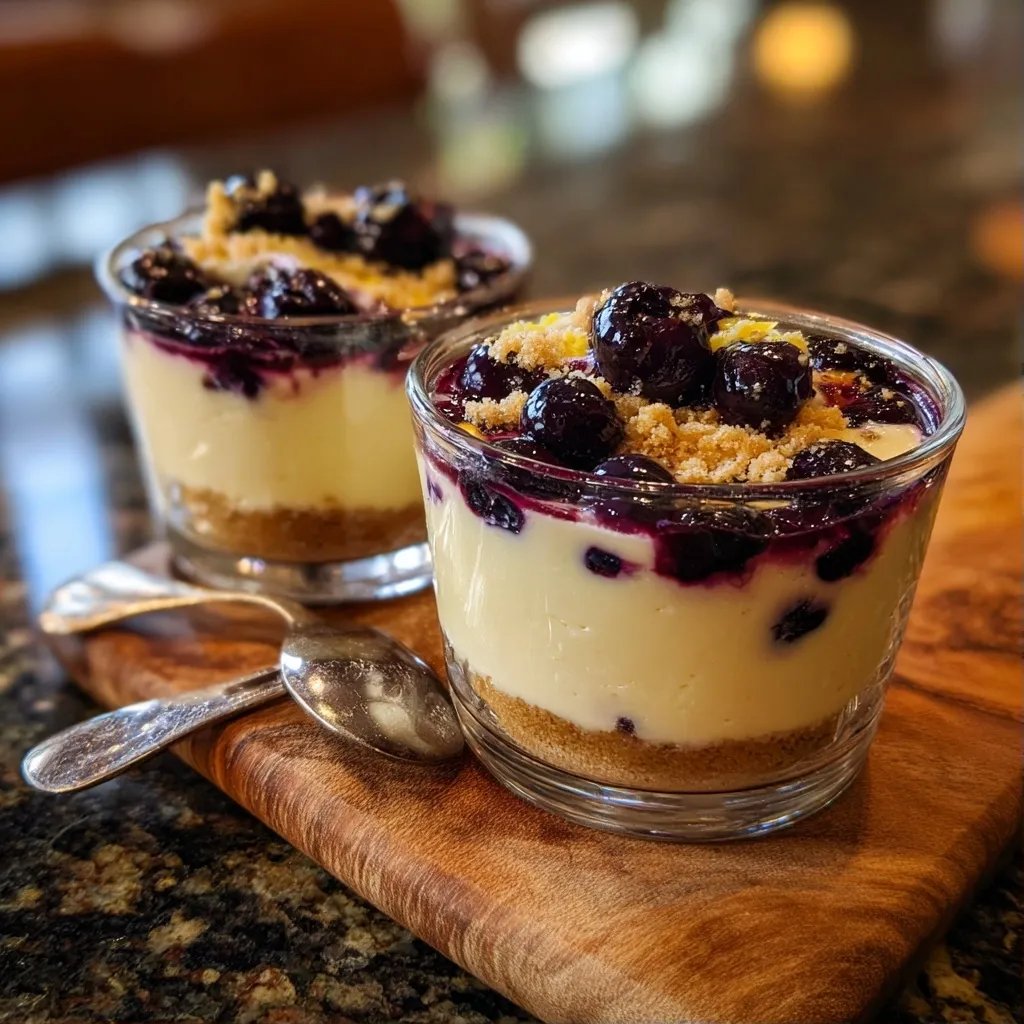 Lemon Blueberry Cheesecake Cups