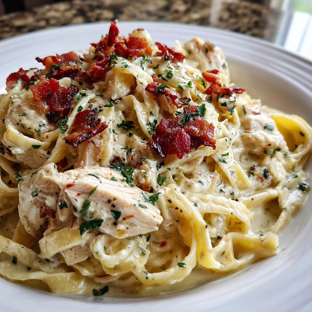 Chicken Carbonara Noodles