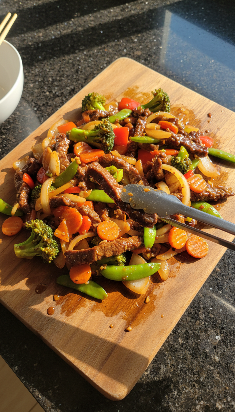 Vegetable and Beef Stir Fry