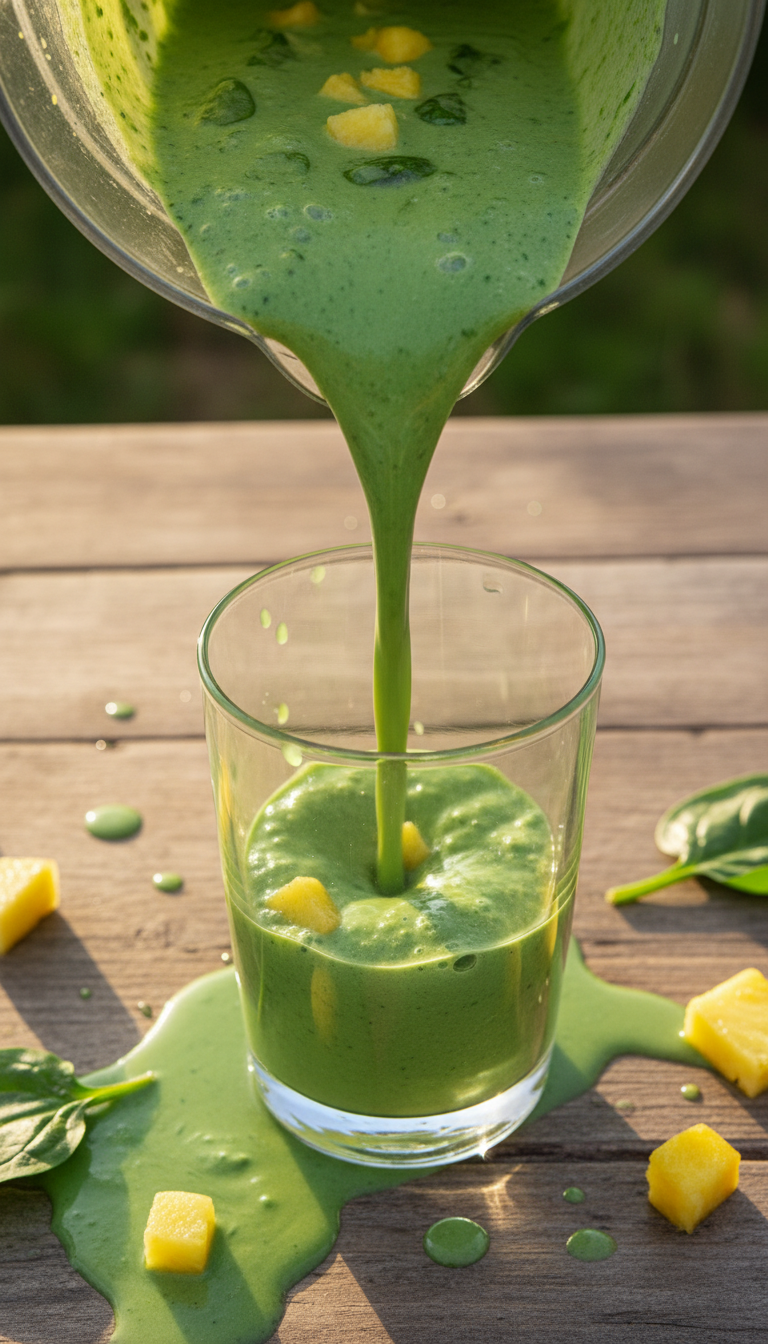 Pineapple Green Smoothie Energy