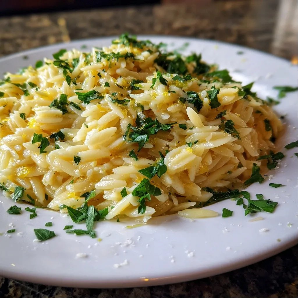 Lemon Garlic Orzo