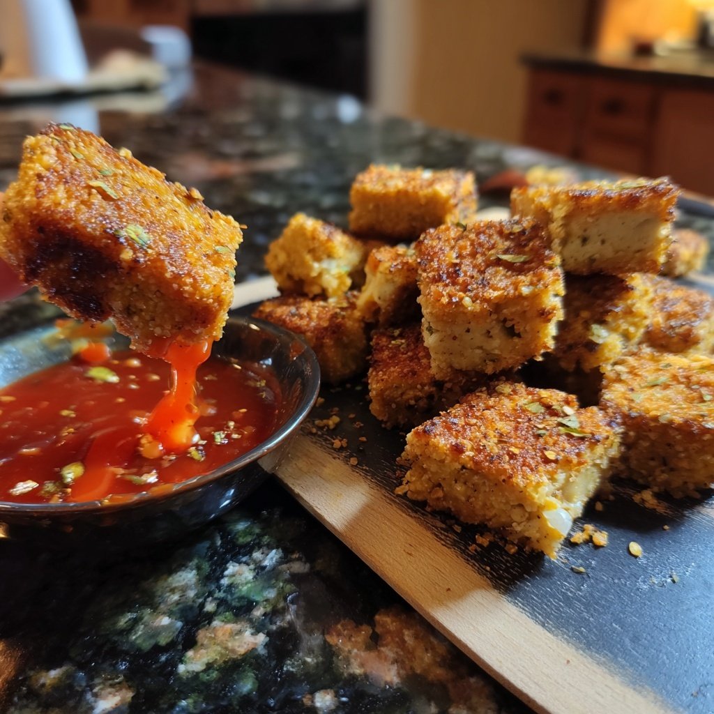 Crispy Tofu Bites with Sauce