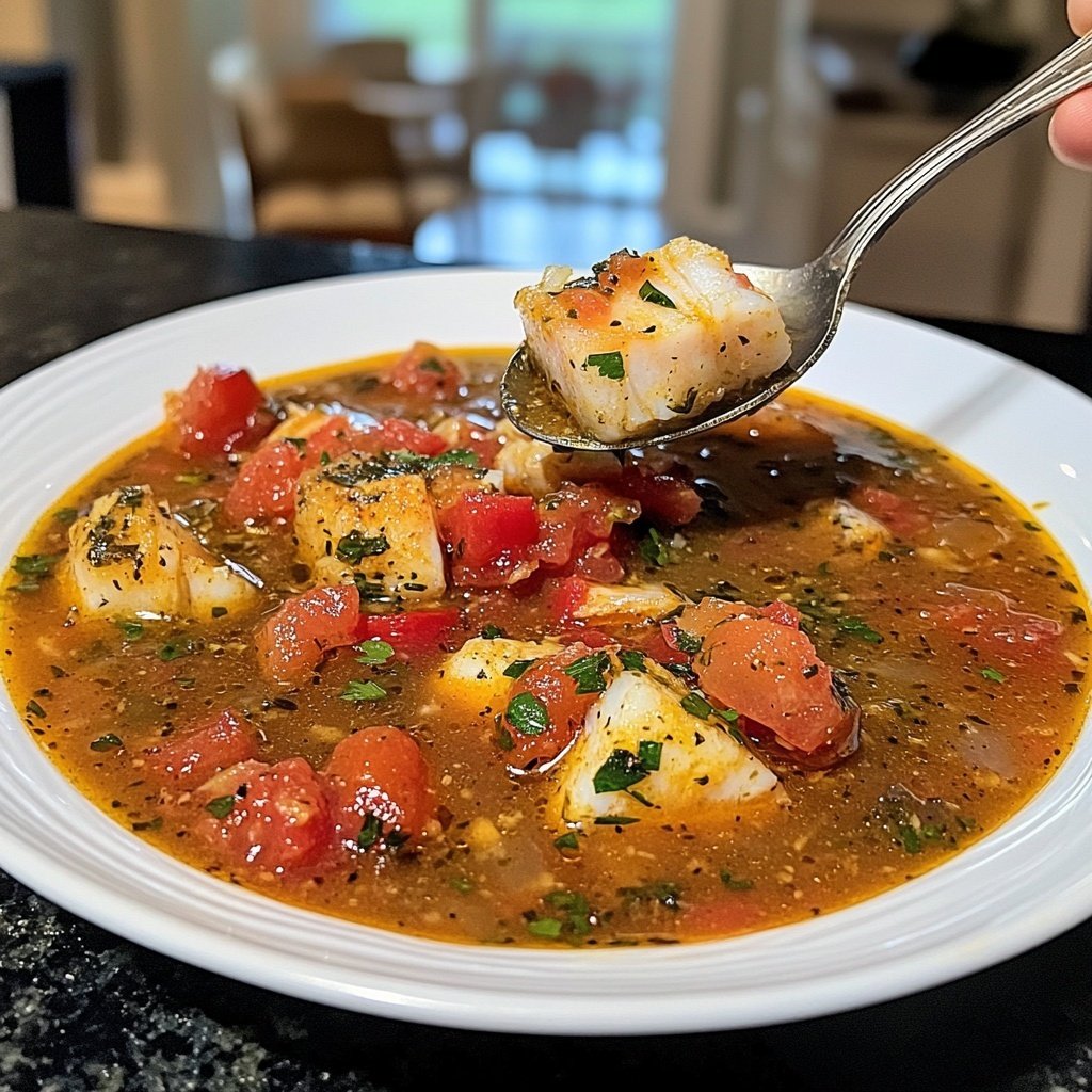 Italian Cod Fish Soup