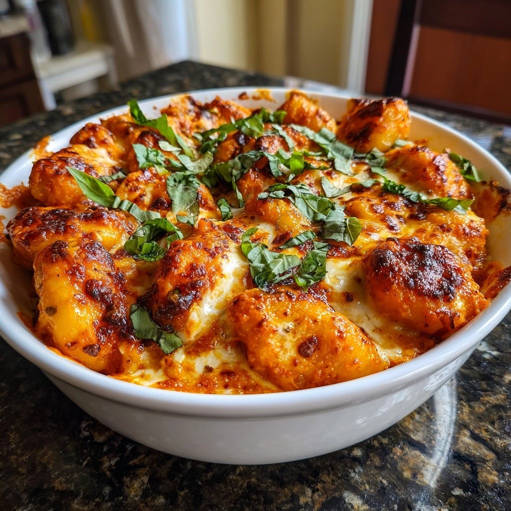 Vodka Sauce Baked Gnocchi Creamy