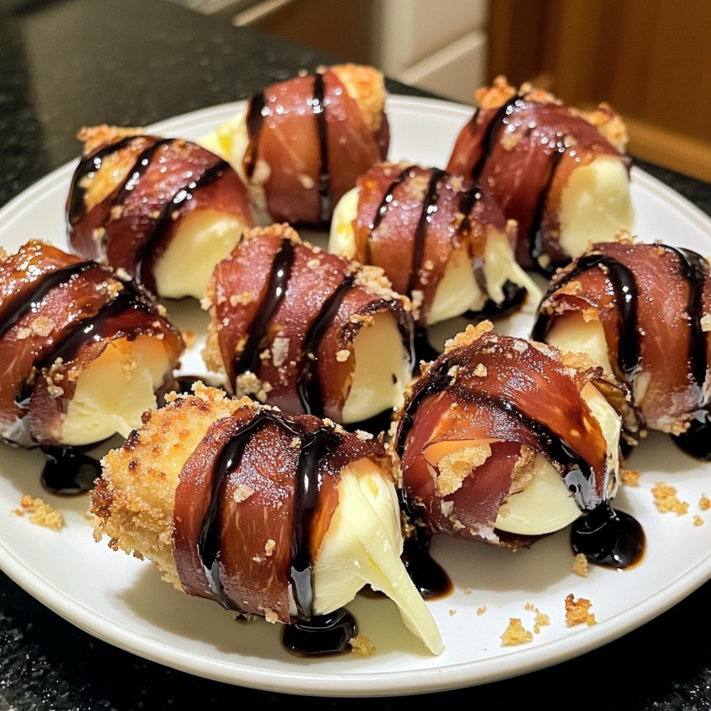 Prosciutto Wrapped Mozzarella Bites