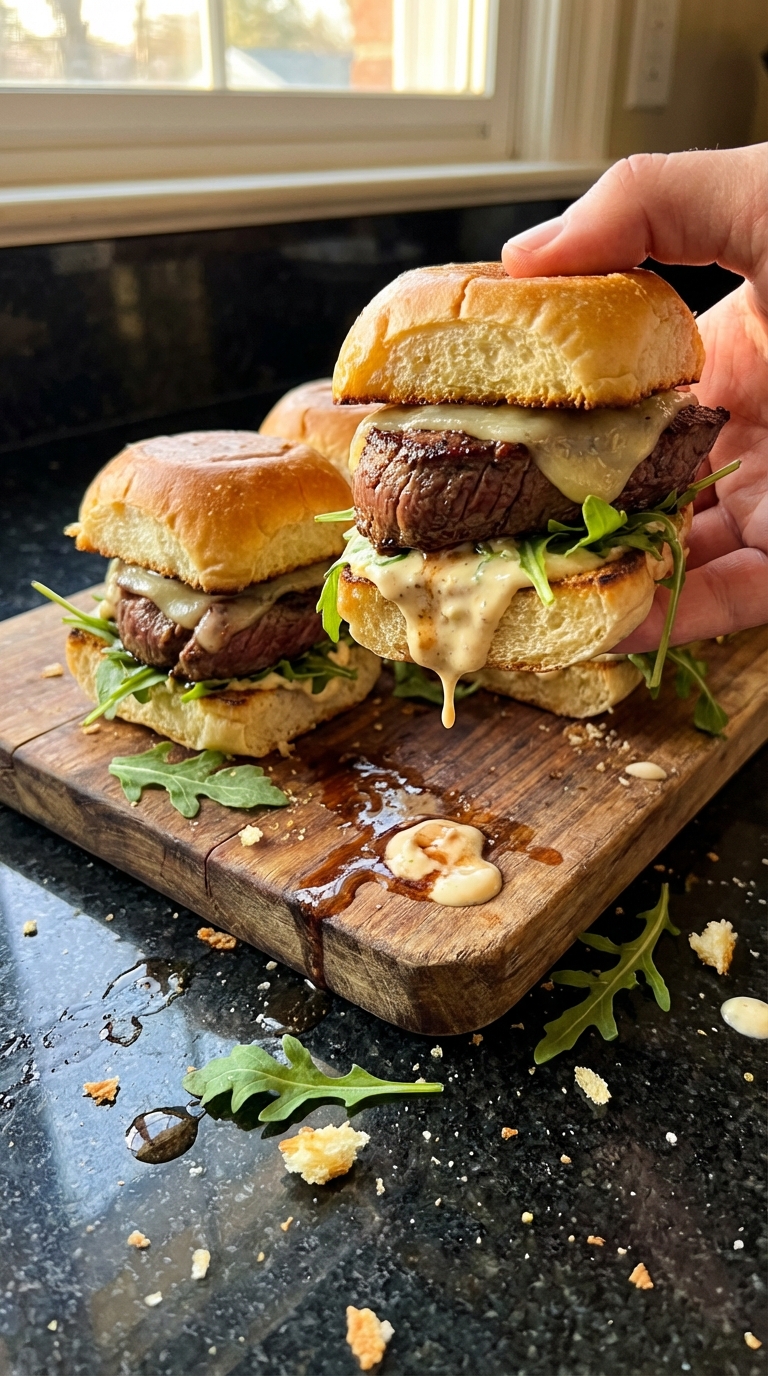 Filet Mignon Sliders with Aioli