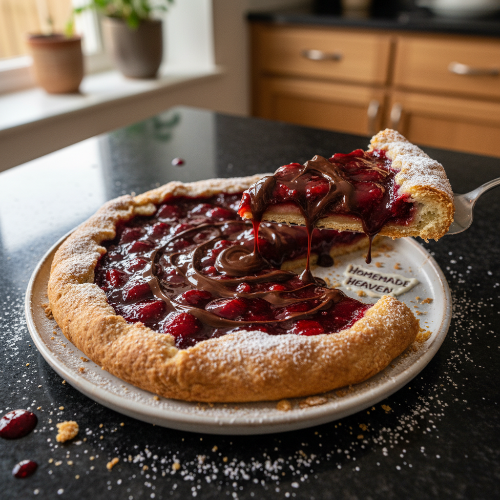 Strawberry & Chocolate Jam Tart