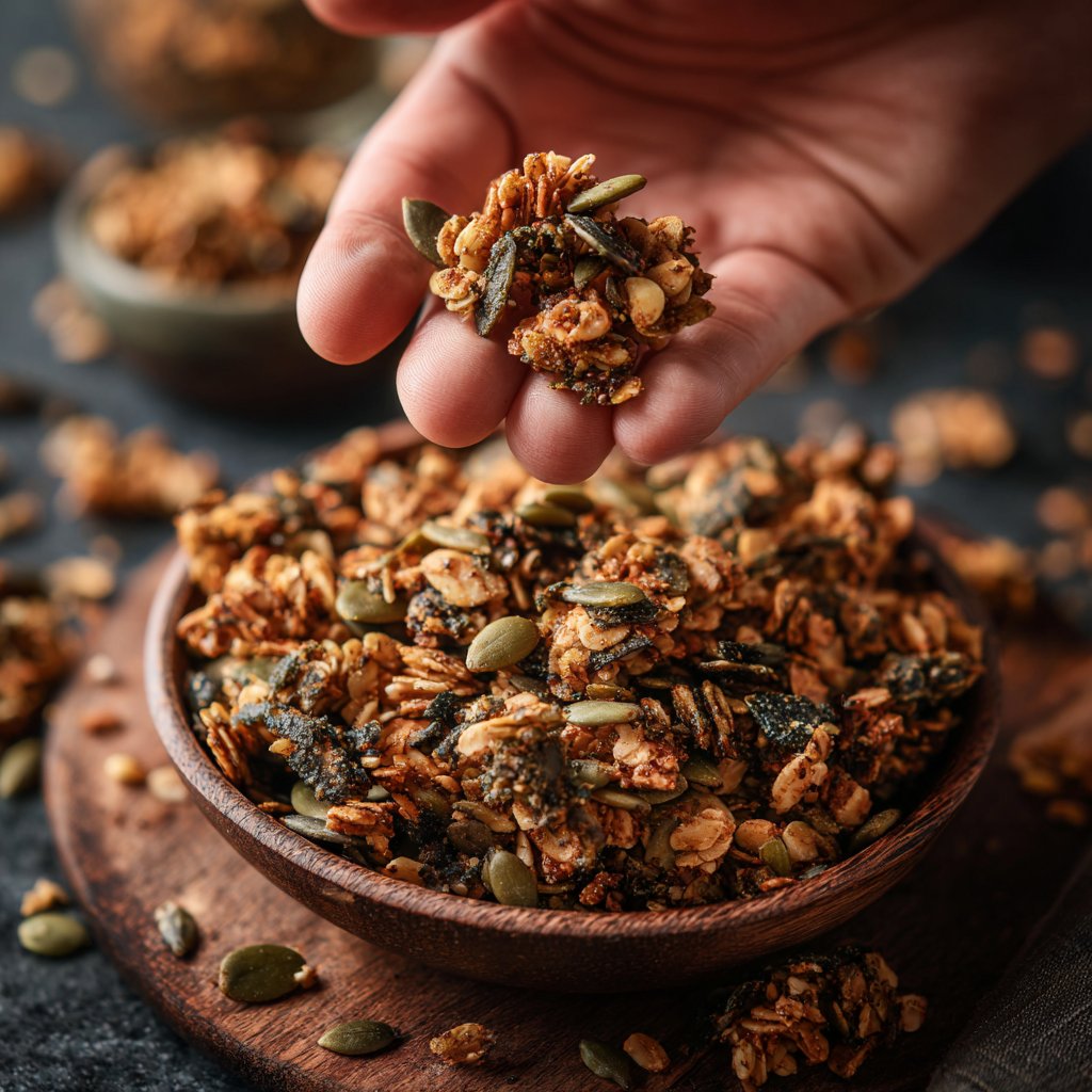 Savory Pumpkin Seed Granola