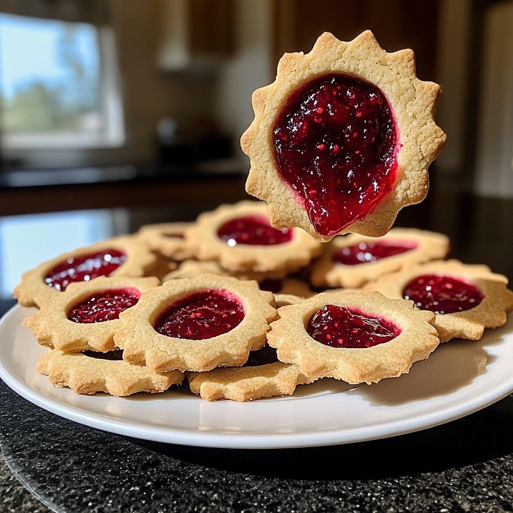 Jam-Filled Linzer Eye Cookies