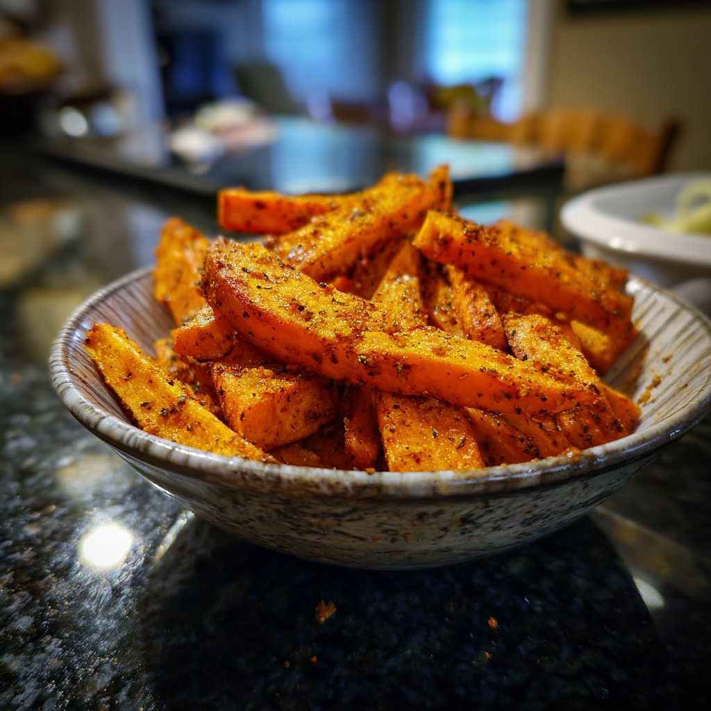 Airfryer Spiced Sweet Potato Fries