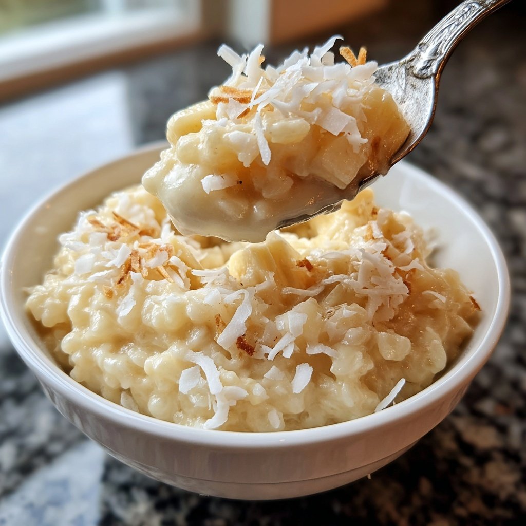 Coconut Banana Rice Pudding