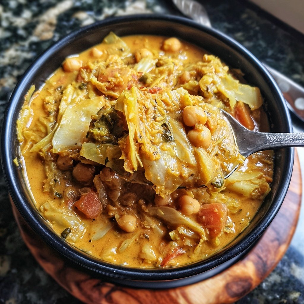 Creamy Cabbage Curry Coconut Milk