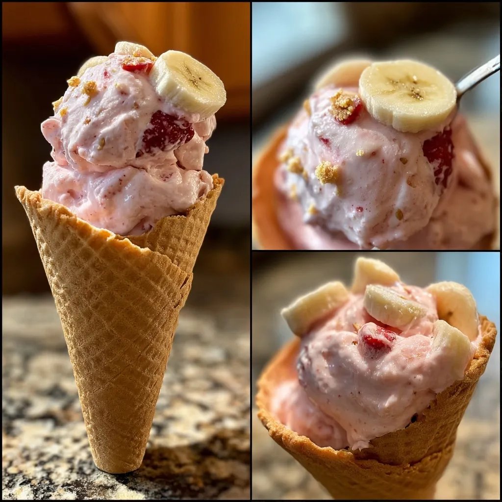 Strawberry Banana Nice Cream