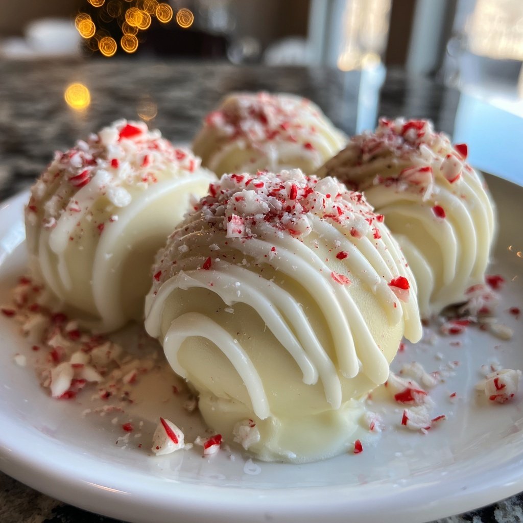Quick Christmas White Oreo Balls